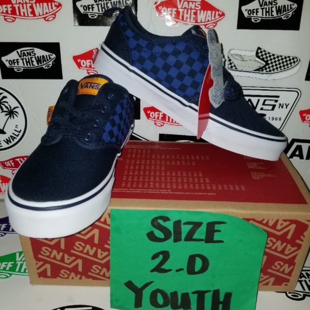 Vans Atwood slip on slide size 2.0 youth